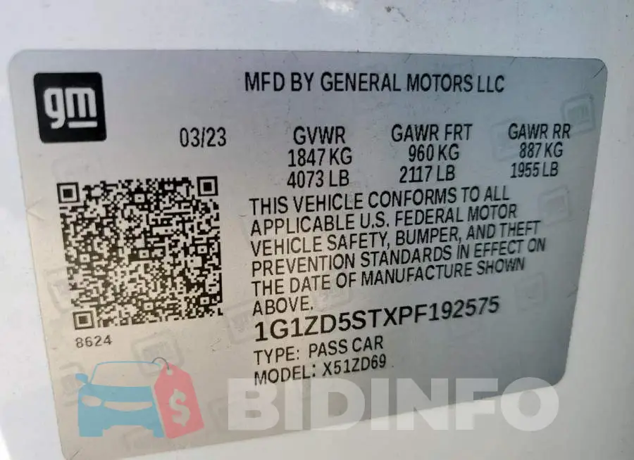 1G1ZD5STXPF192575 Photo# 12