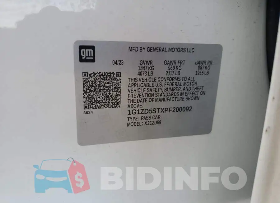 1G1ZD5STXPF200092 Photo# 13