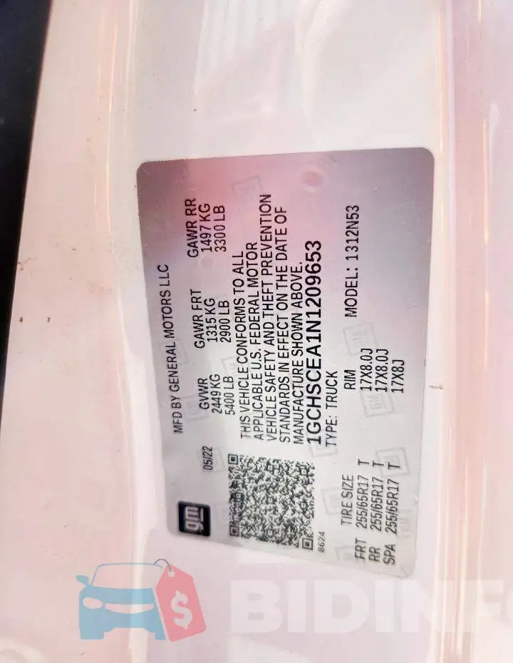 1GCHSCEA1N1209653 Photo# 12