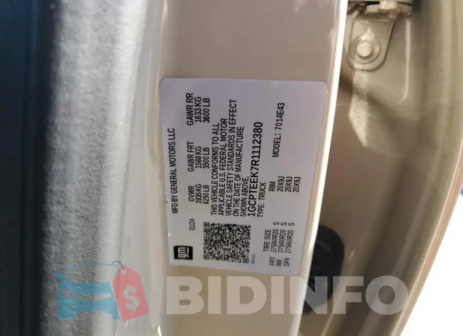 1GCPTEEK7R1112380 Photo# 12