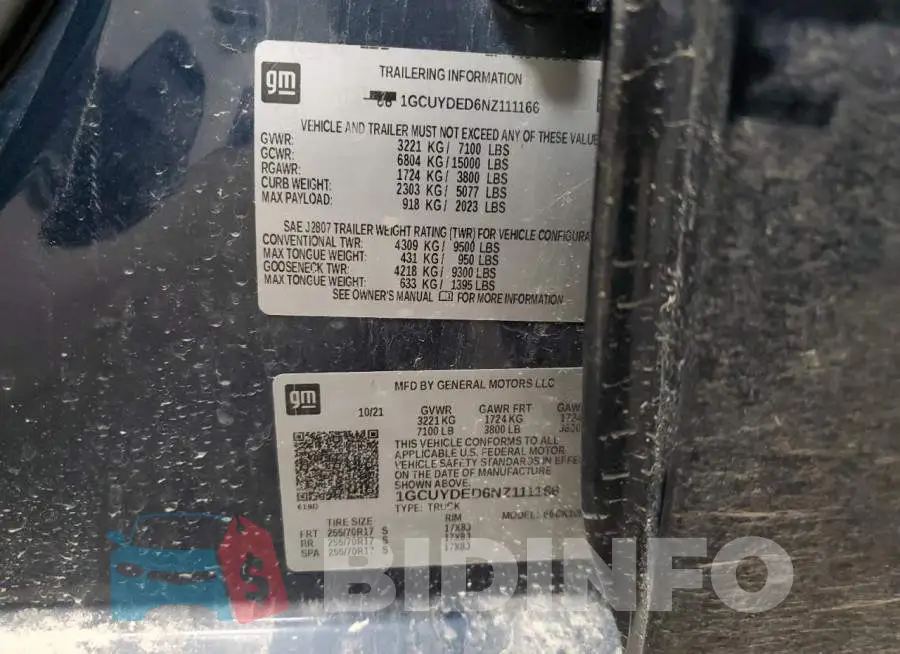 1GCUYDED6NZ111166 Photo# 12