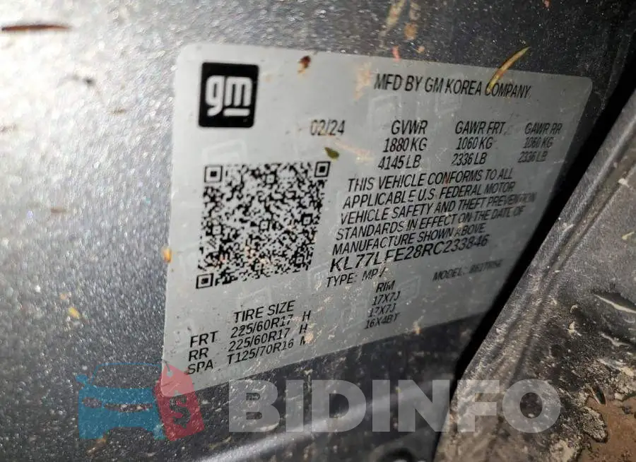 KL77LFE28RC233846 Photo# 13
