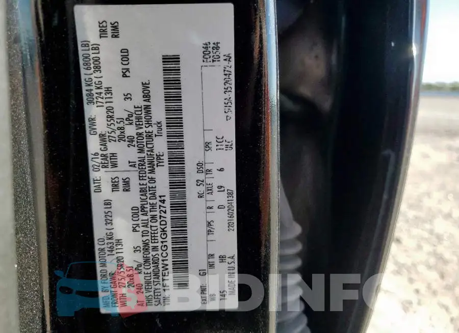 1FTEW1CG1GKD72741 Photo# 12