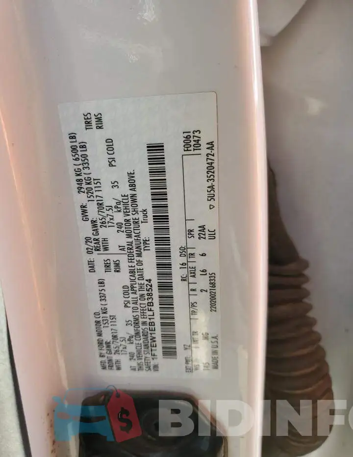 1FTEW1EB1LFB38524 Photo# 12
