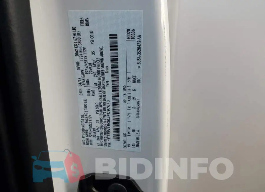 1FTEW1EG0JFC97673 Photo# 12
