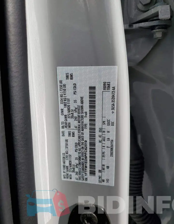 1FTFW1ED9PFC62519 Photo# 12