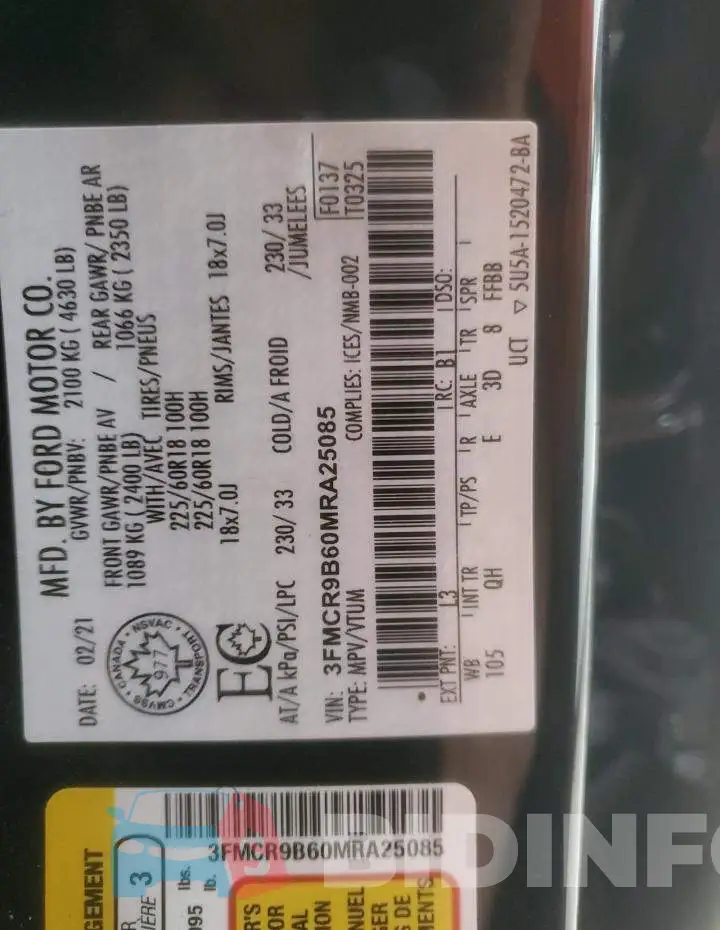 3FMCR9B60MRA25085 Photo# 14