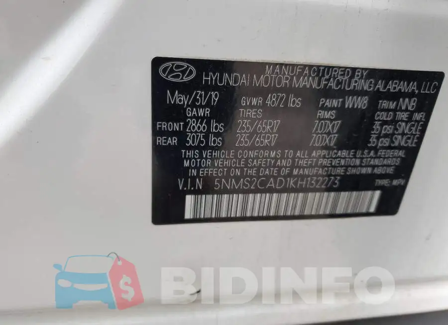 5NMS2CAD1KH132273 Photo# 13