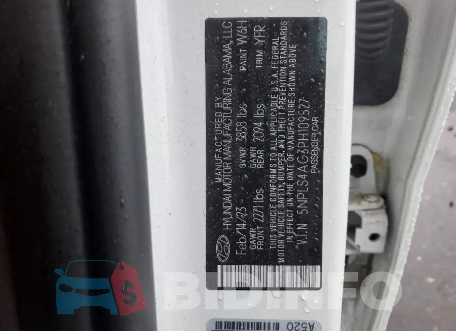 5NPLS4AG3PH109527 Photo# 12
