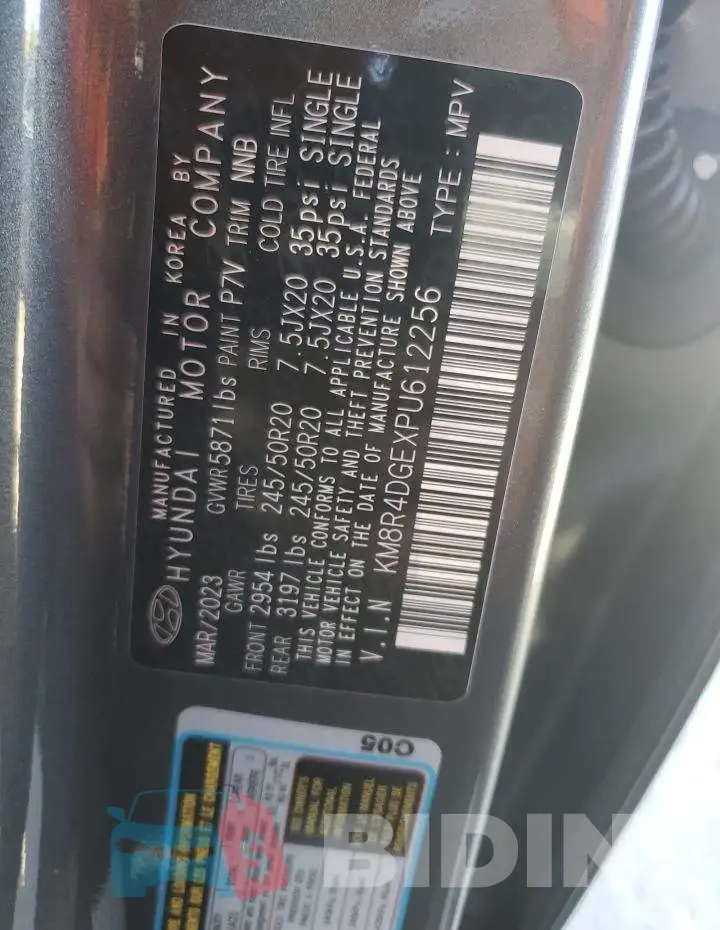 KM8R4DGEXPU612256 Photo# 14