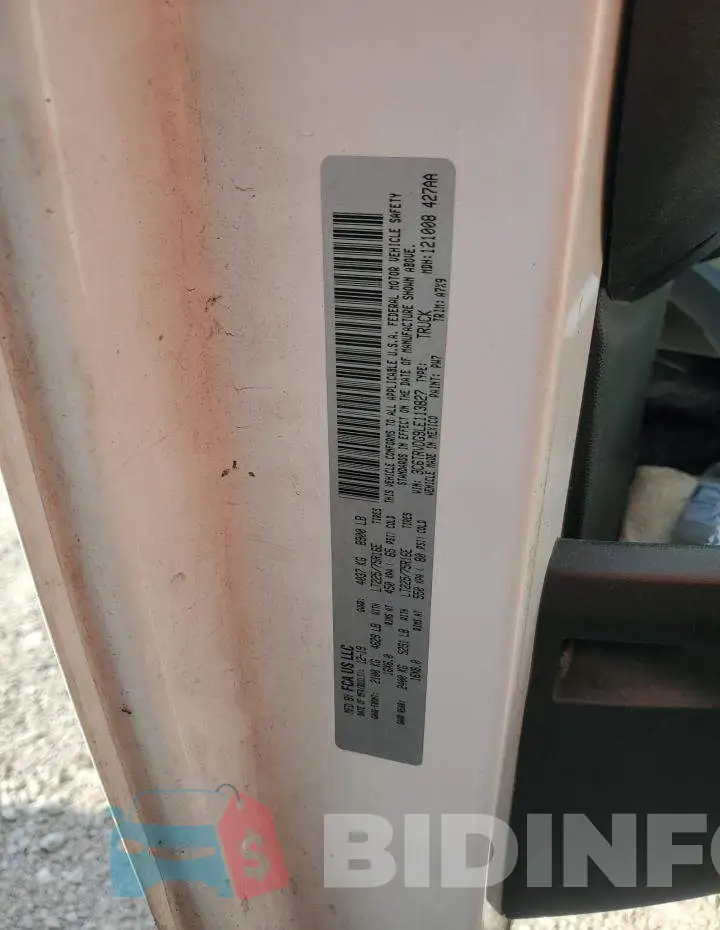 3C6TRVDG9LE113827 Photo# 13