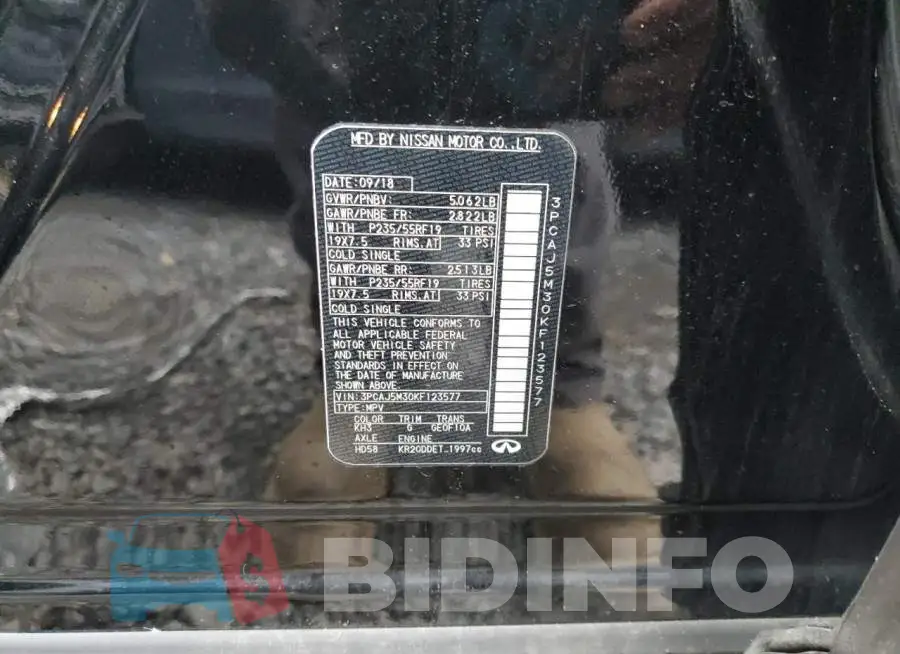 3PCAJ5M30KF123577 Photo# 13