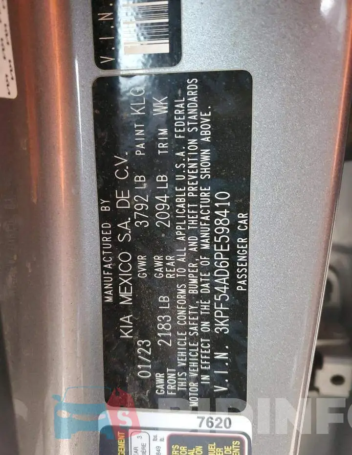 3KPF54AD6PE598410 Photo# 13