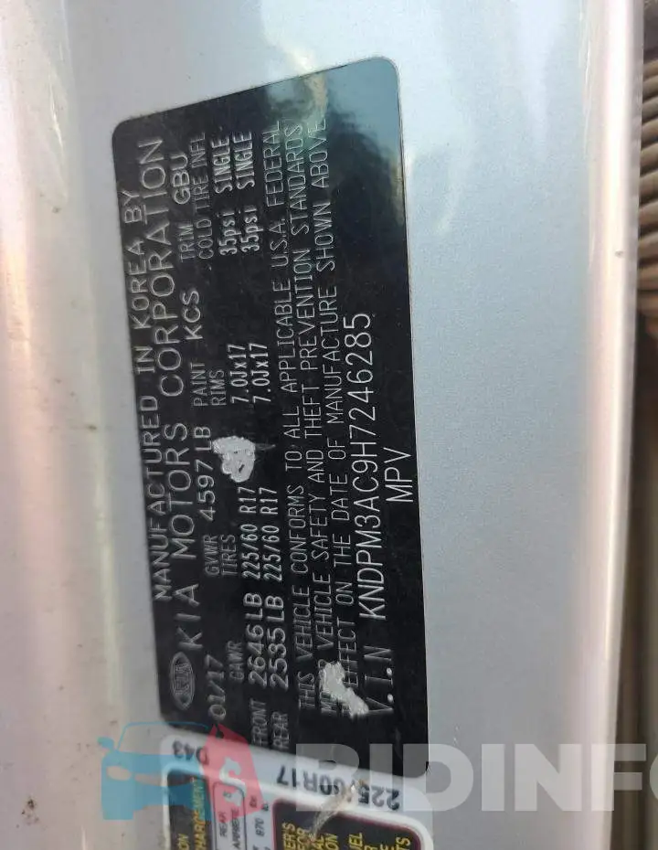 KNDPM3AC9H7246285 Photo# 13