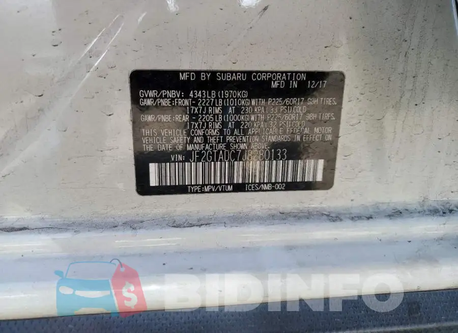 JF2GTADC7J8280133 Photo# 12