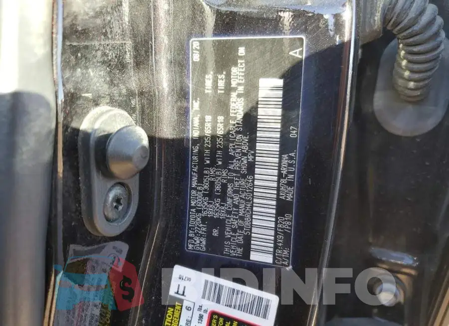 5TDBBRCH4LS012646 Photo# 12