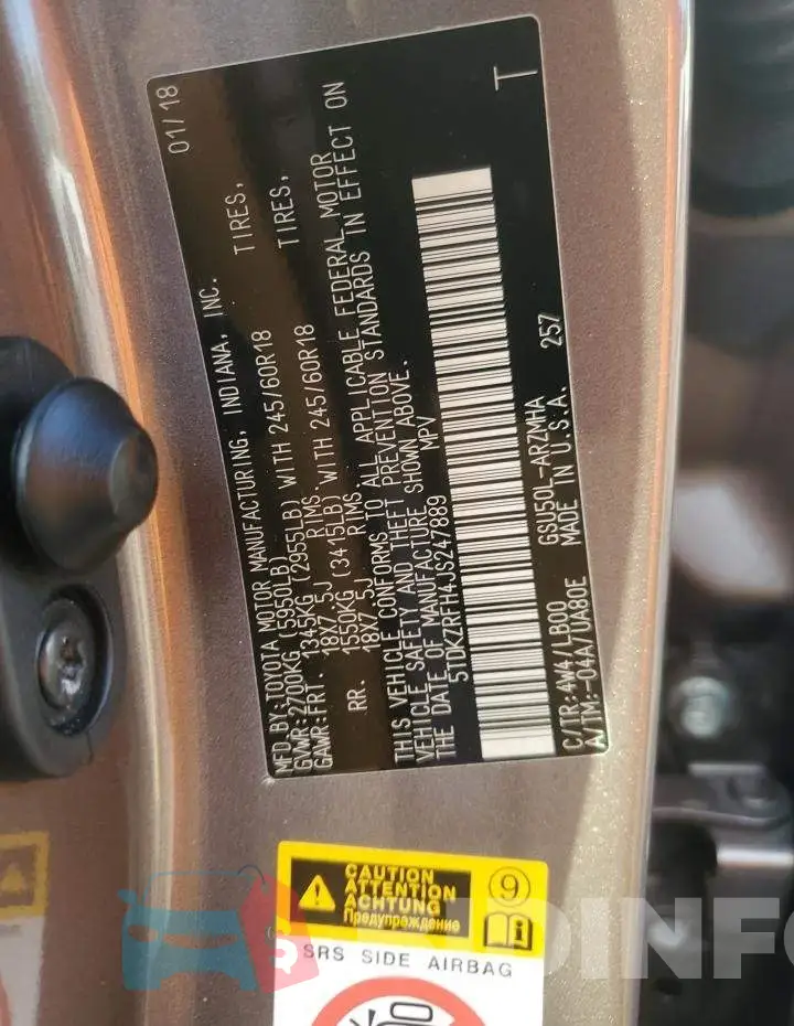 5TDKZRFH4JS247889 Photo# 13
