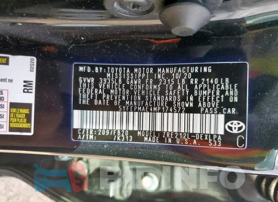 5YFEPMAE4MP174572 Photo# 12
