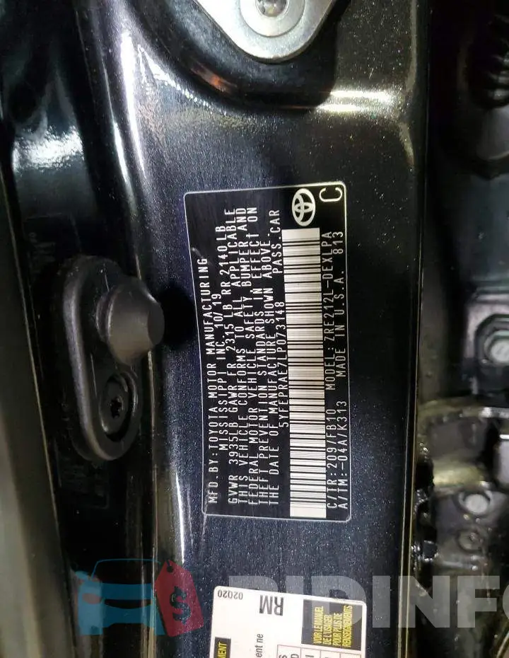 5YFEPRAE7LP073148 Photo# 12