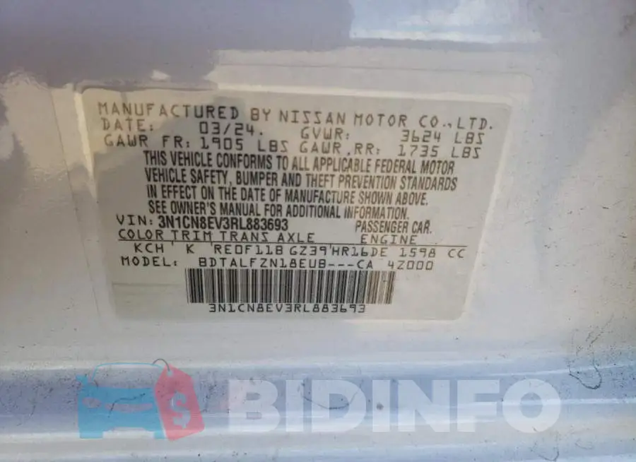 3N1CN8EV3RL883693 Photo# 13