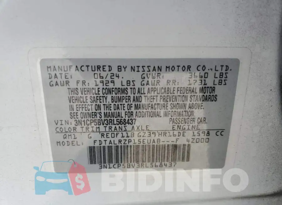 3N1CP5BV3RL568437 Photo# 13