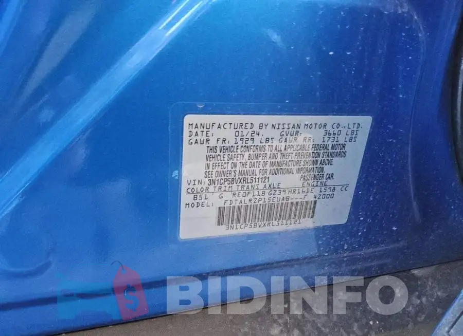 3N1CP5BVXRL511121 Photo# 13
