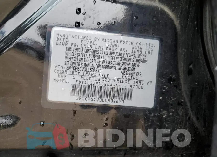 3N1CP5CV3LL536870 Photo# 12