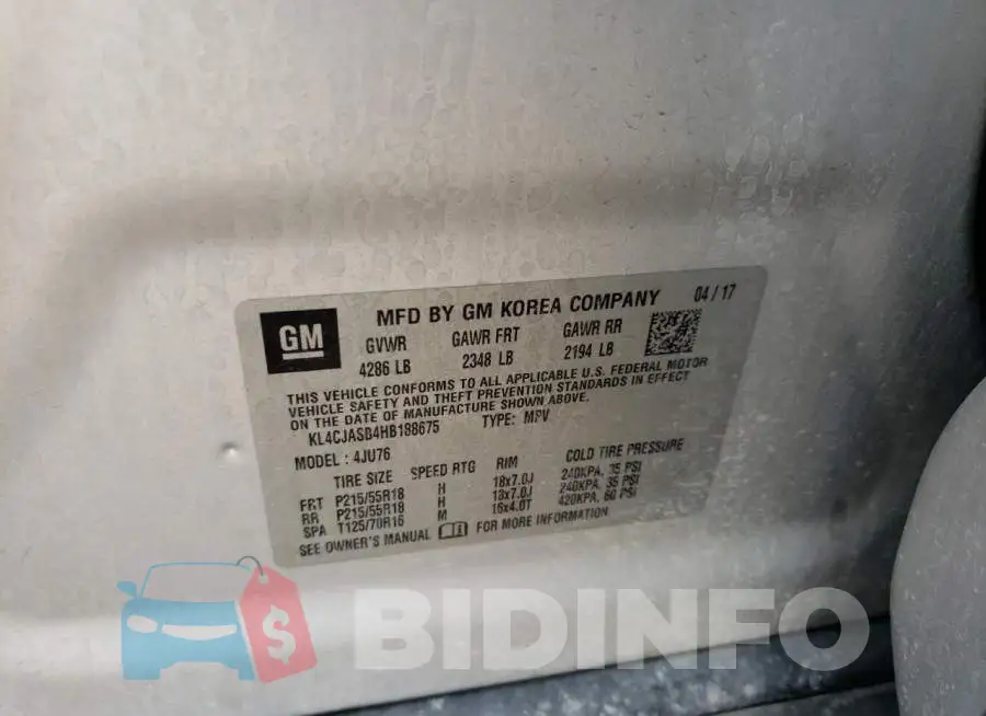 KL4CJASB4HB188675 Photo# 13