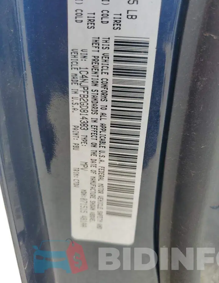 1C4NJPFB2GD814383 Photo# 12