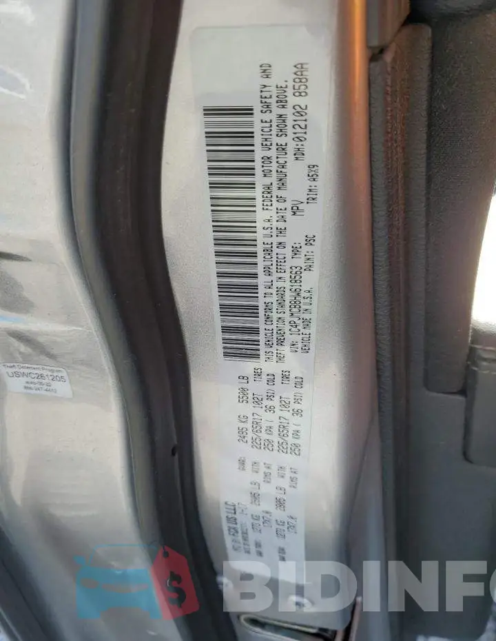1C4PJMCB8HW618563 Photo# 14
