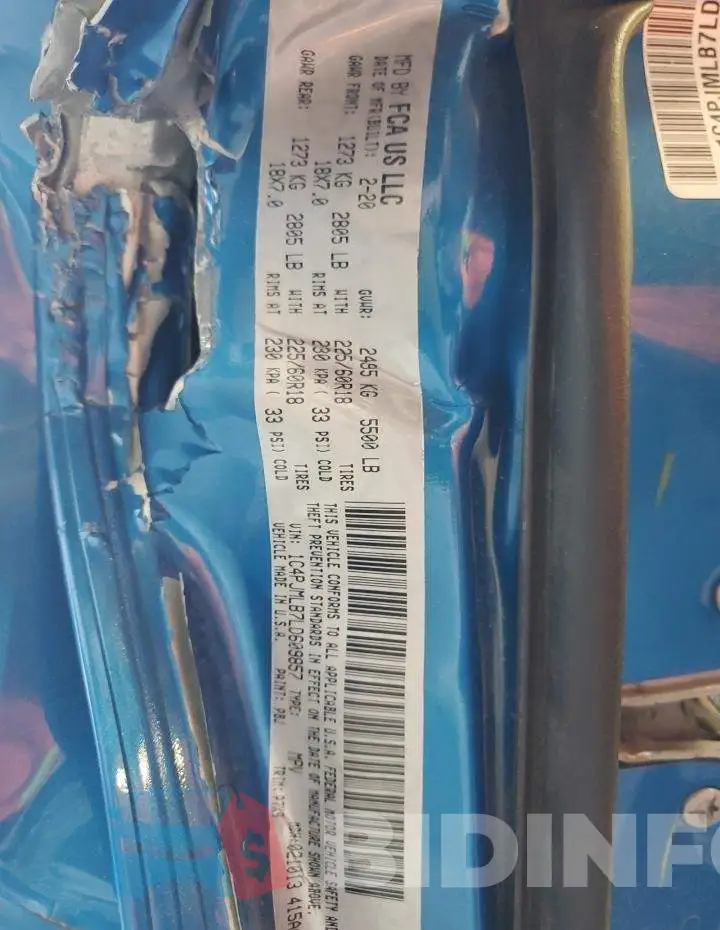 1C4PJMLB7LD609857 Photo# 13