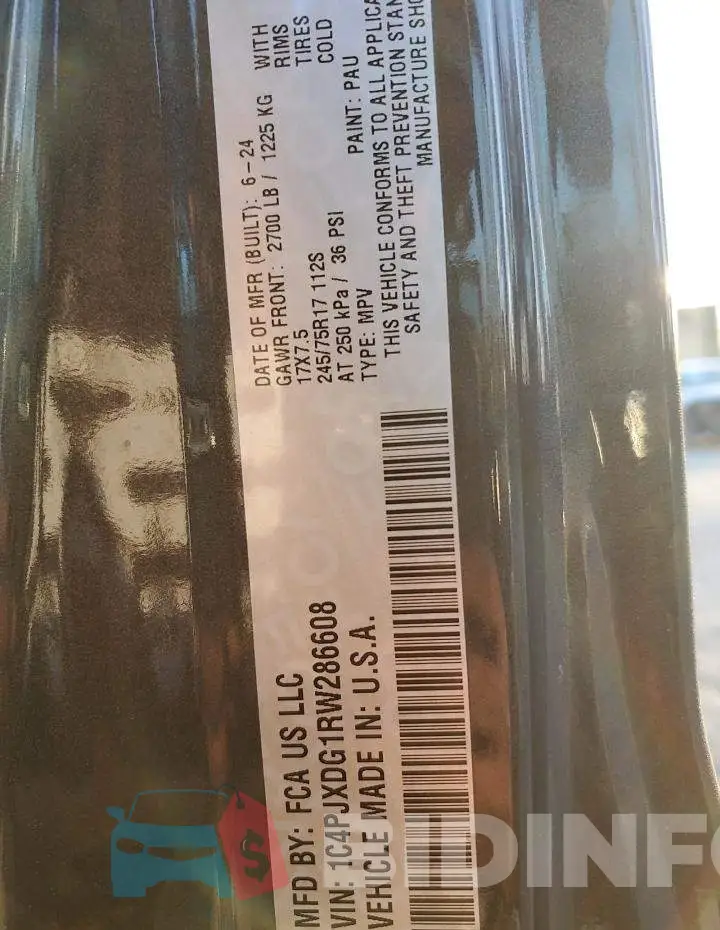 1C4PJXDG1RW286608 Photo# 13