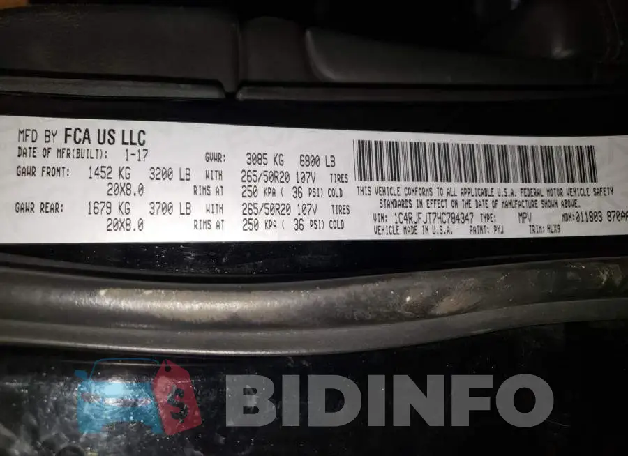 1C4RJFJT7HC784347 Photo# 13