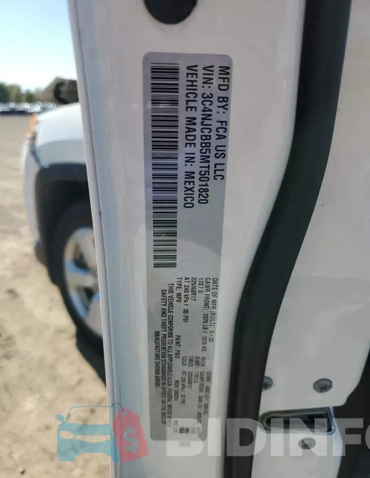 3C4NJCBB5MT501820 Photo# 13