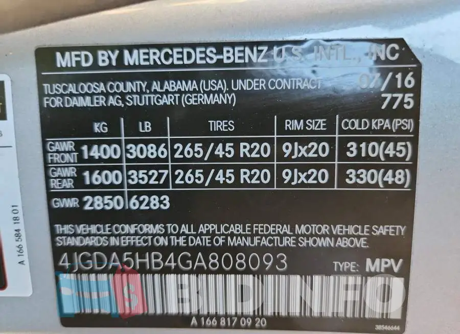 4JGDA5HB4GA808093 Photo# 12