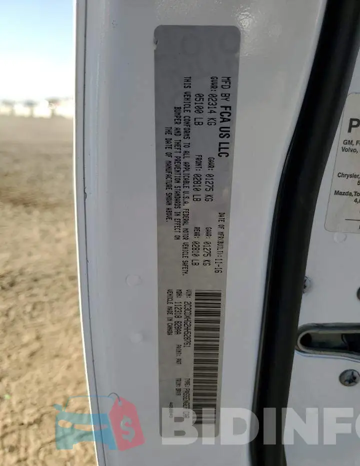 2C3CDXHG2HH528761 Photo# 12