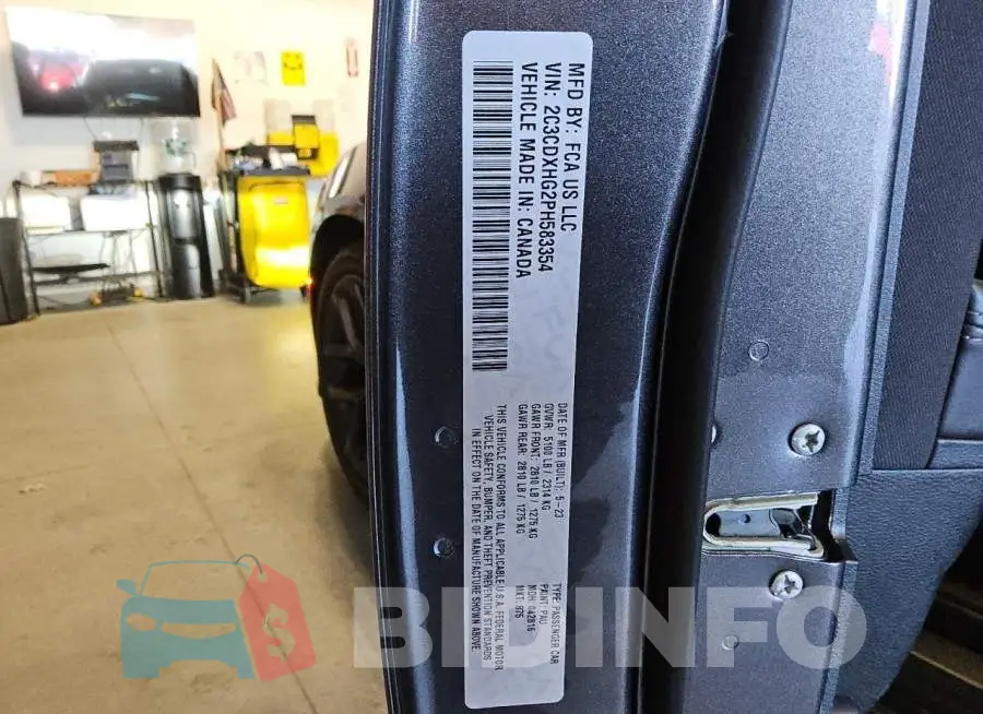 2C3CDXHG2PH583354 Photo# 12