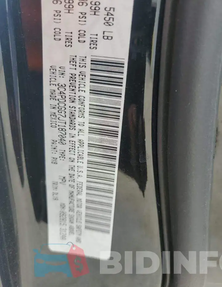 3C4PDCGG7JT187040 Photo# 13