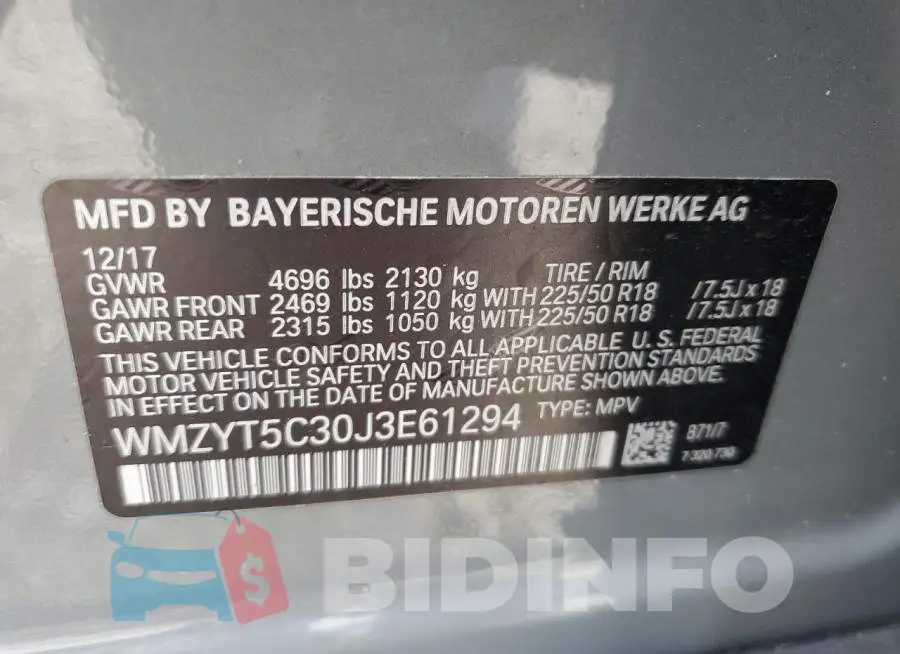 WMZYT5C30J3E61294 Photo# 13