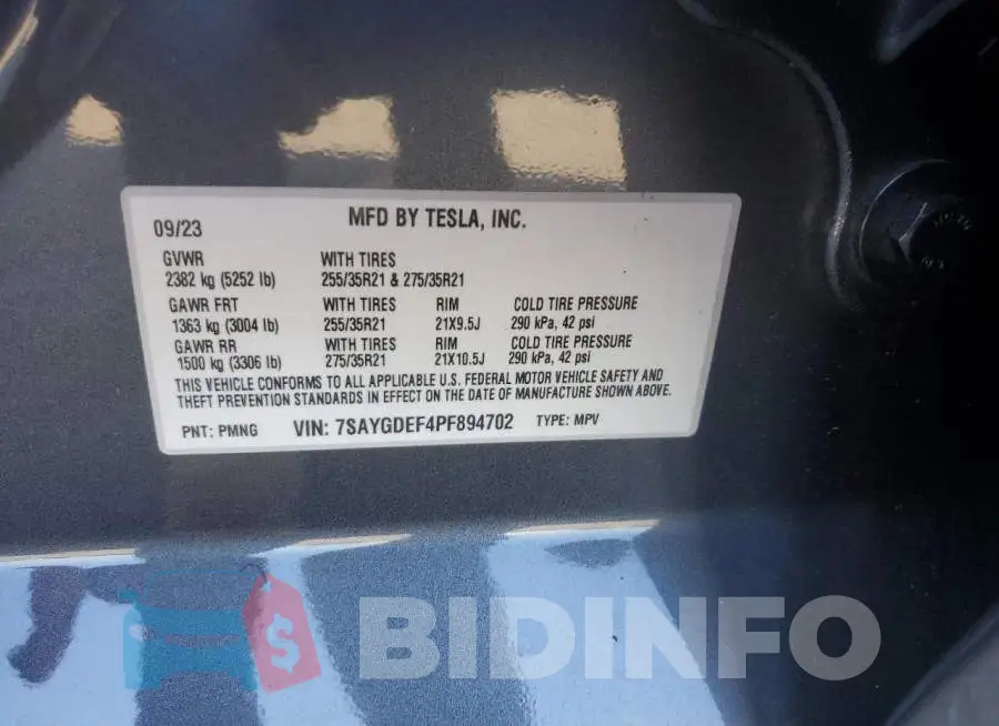 7SAYGDEF4PF894702 Photo# 13