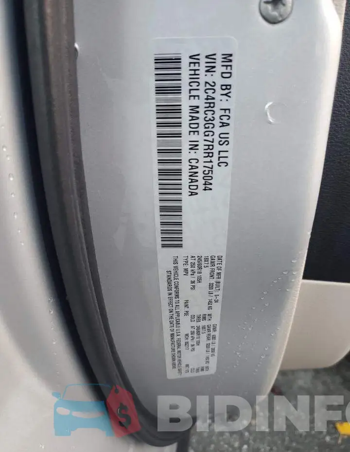 2C4RC3GG7RR175044 Photo# 13