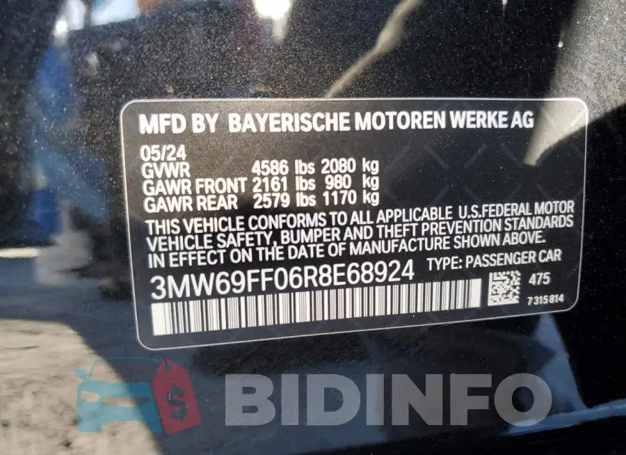 3MW69FF06R8E68924 Photo# 13