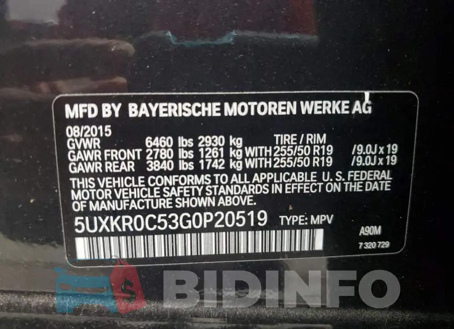 5UXKR0C53G0P20519 Photo# 14
