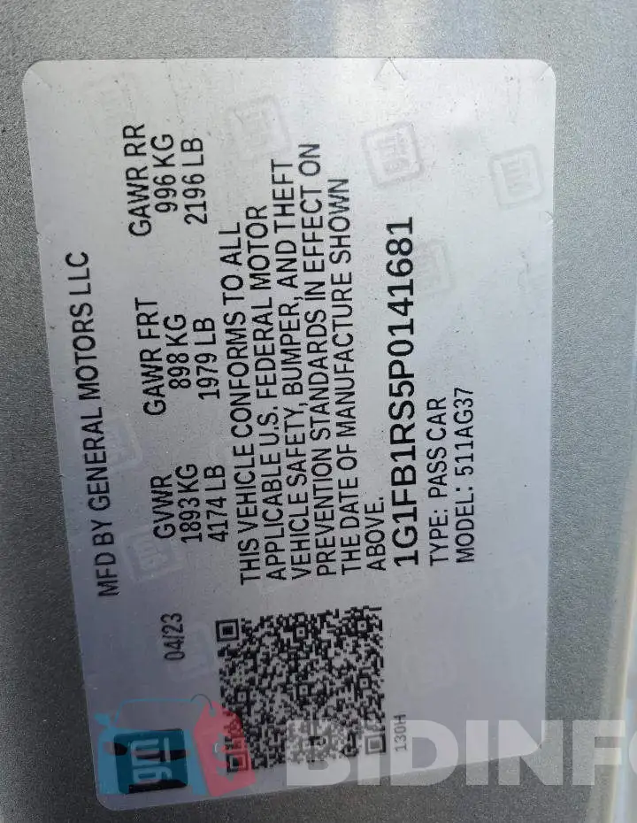 1G1FB1RS5P0141681 Photo# 12