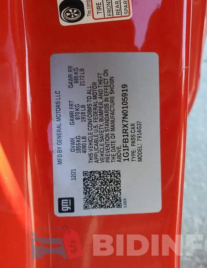 1G1FB1RX7N0105919 Photo# 12