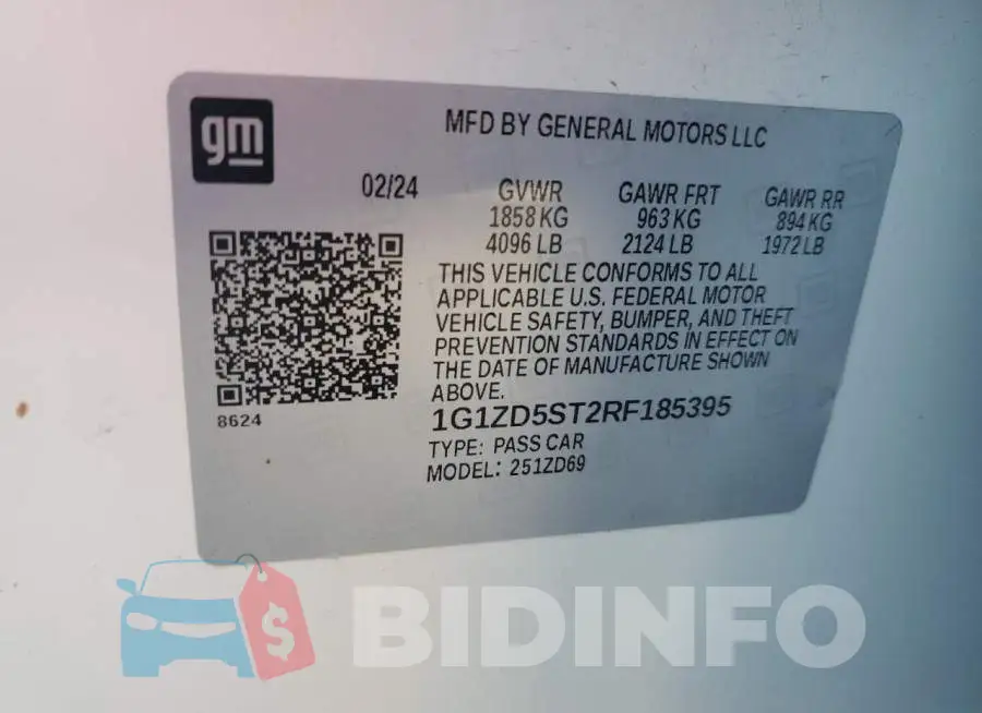 1G1ZD5ST2RF185395 Photo# 12