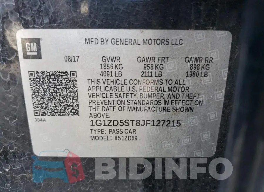 1G1ZD5ST8JF127215 Photo# 12