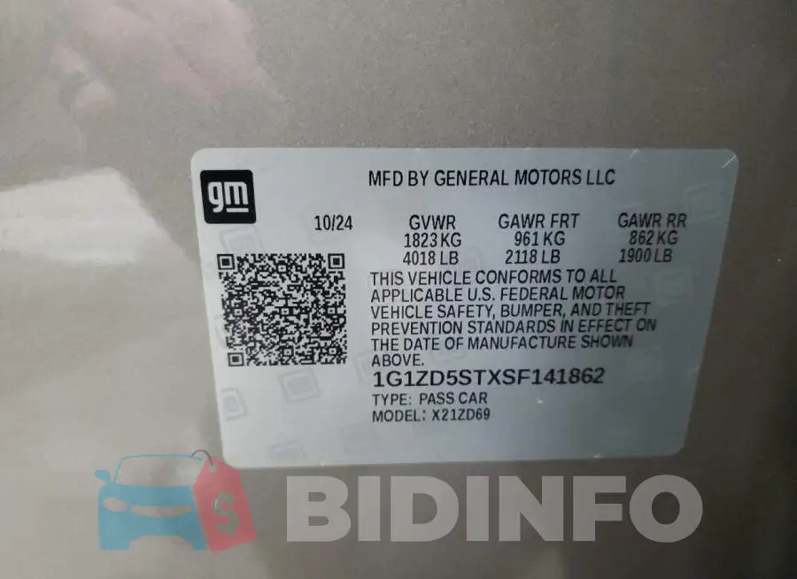 1G1ZD5STXSF141862 Photo# 12