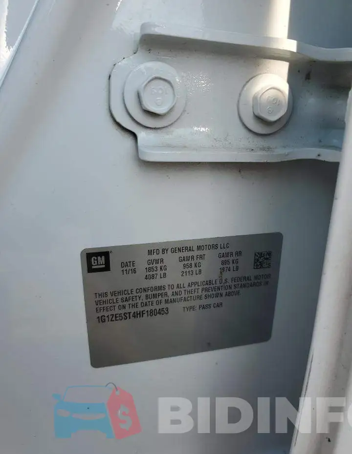 1G1ZE5ST4HF180453 Photo# 12