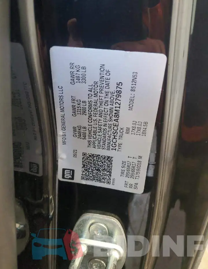 1GCHSCEA8M1279875 Photo# 13